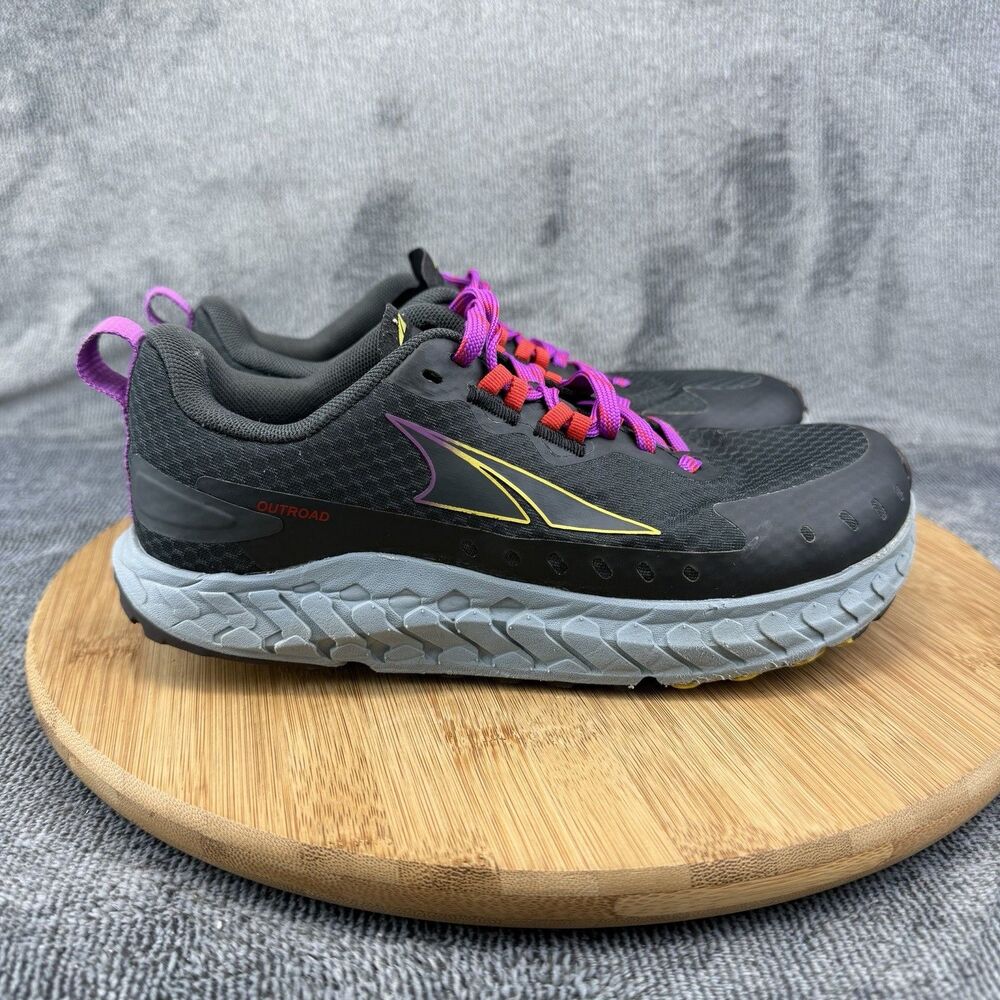 Altra Outroad Shoes Womens Size 7 Black Trail Hiking All Terrain Racing Running